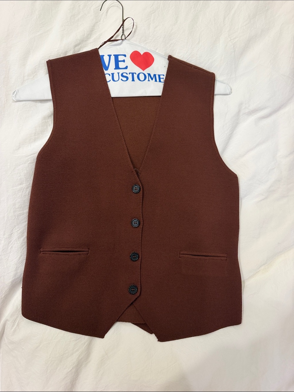 Kids Brown Dress Vest - Classic Button-Front Vest